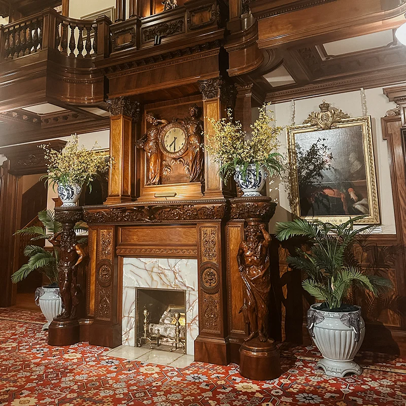 Fireplace at the American Swedish Institute in Minneapolis