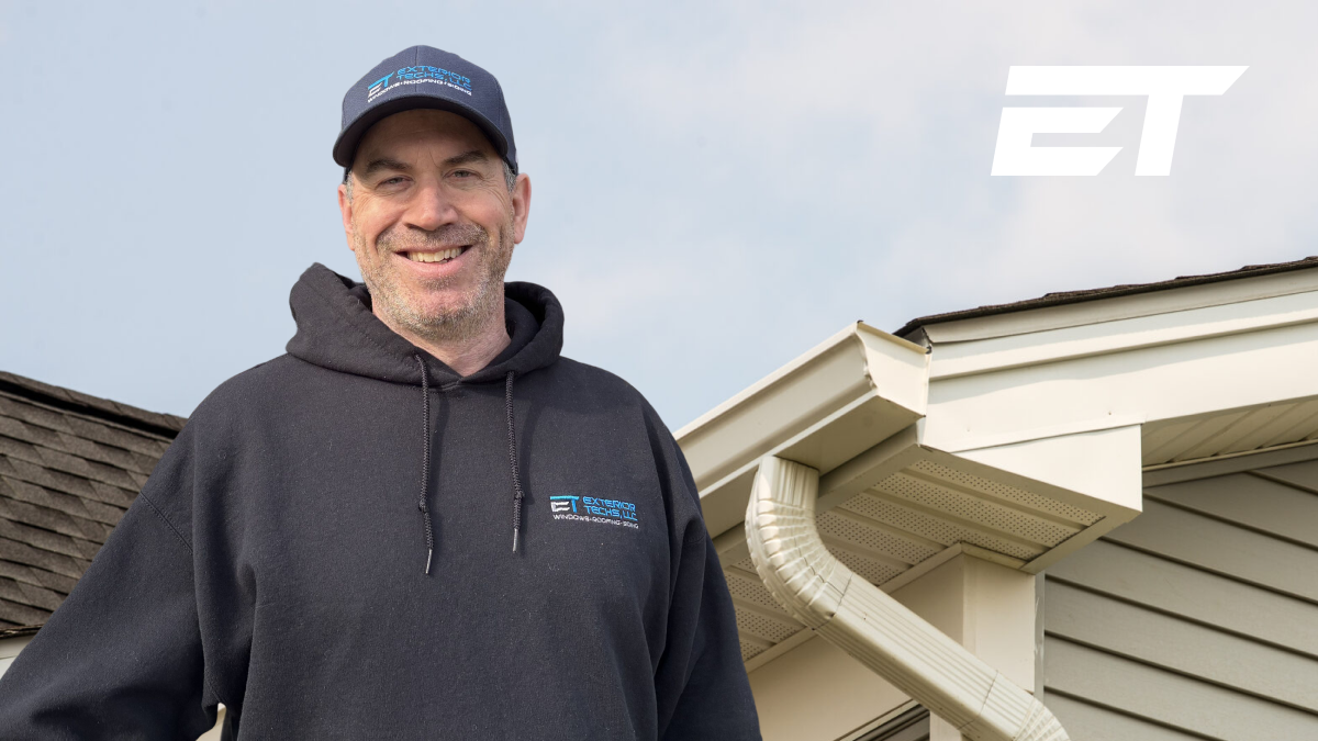 Exterior Techs gutter installation on a Virginia home