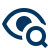 Icon of an eye with a small house shape in the lower right corner.