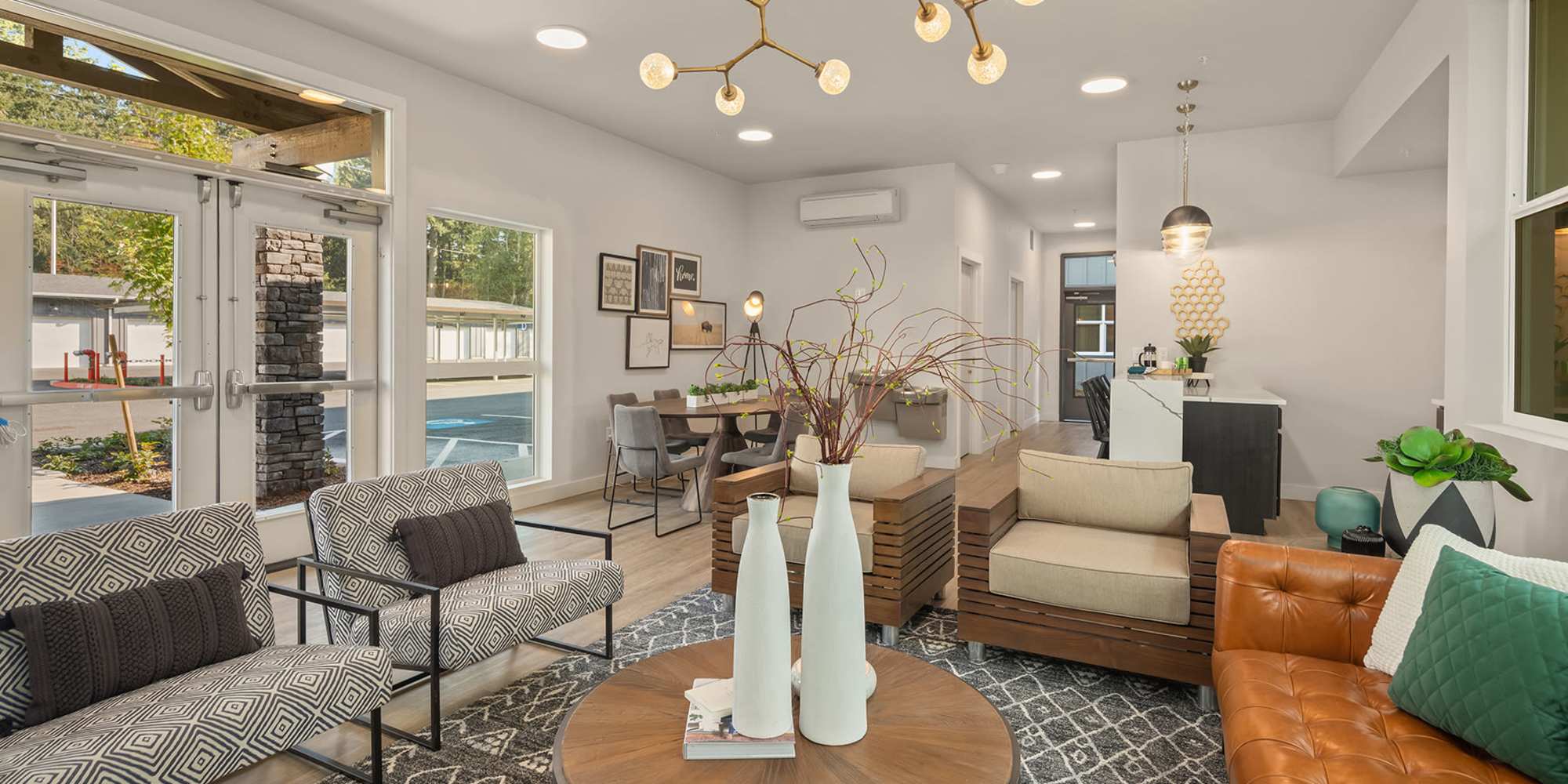 Lounge in clubhouse