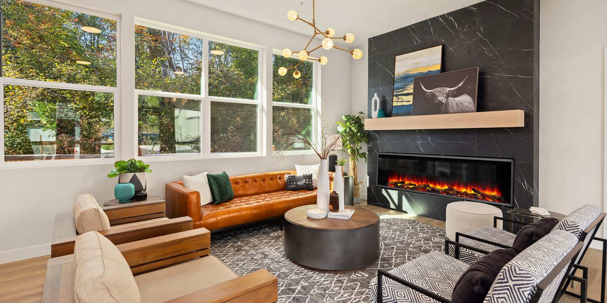 Lounge in clubhouse