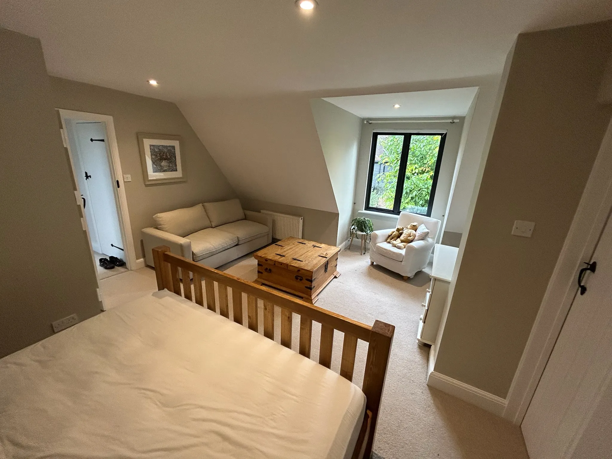 Painted bedroom