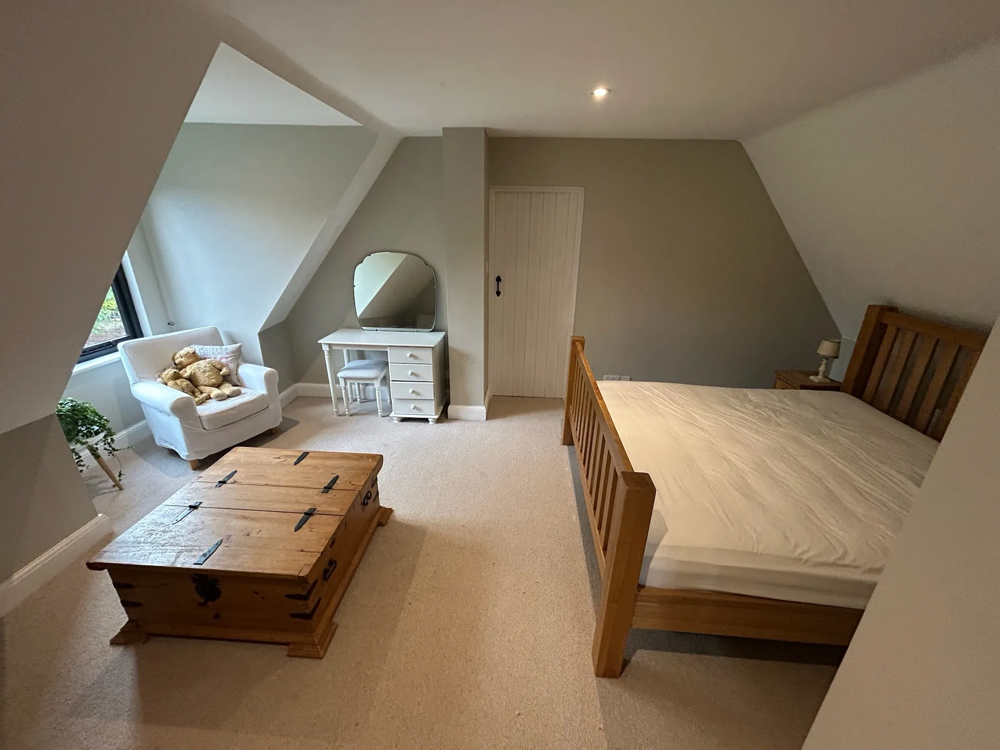 Newly painted bedroom