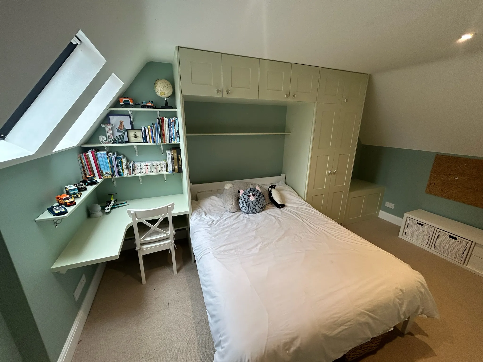 Decorated bedroom