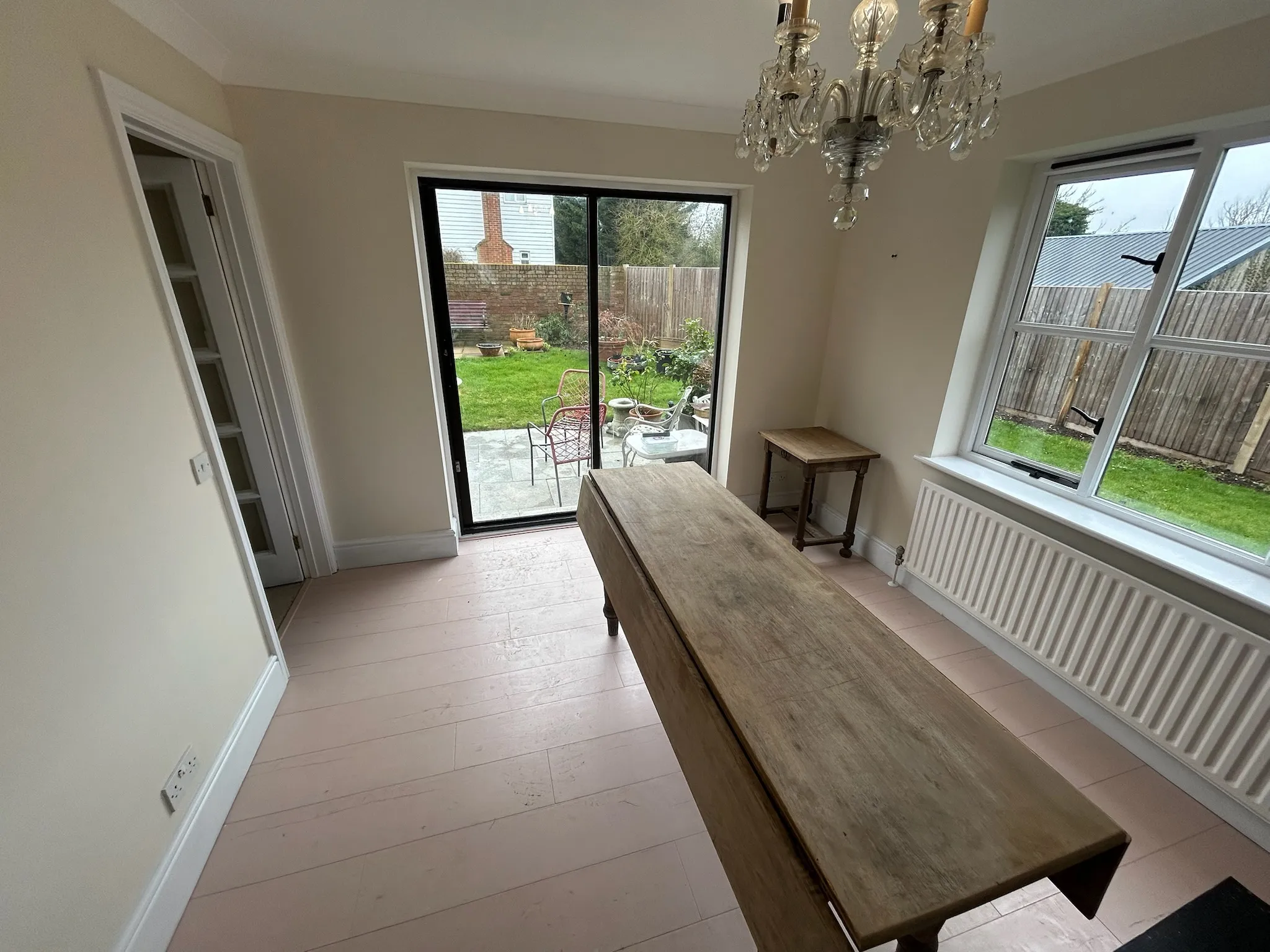 Dining area that has been decorated