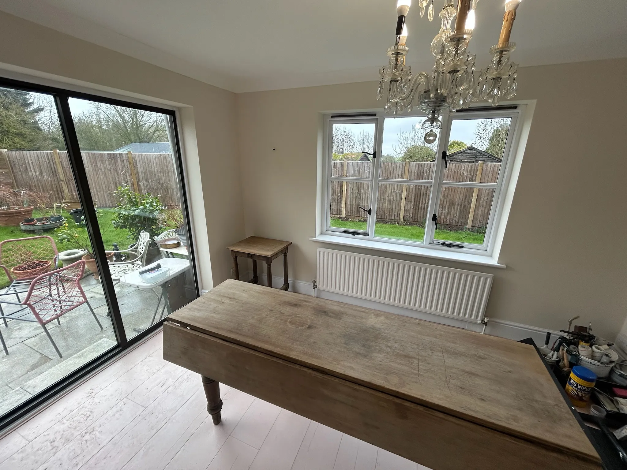 Decorated dining area