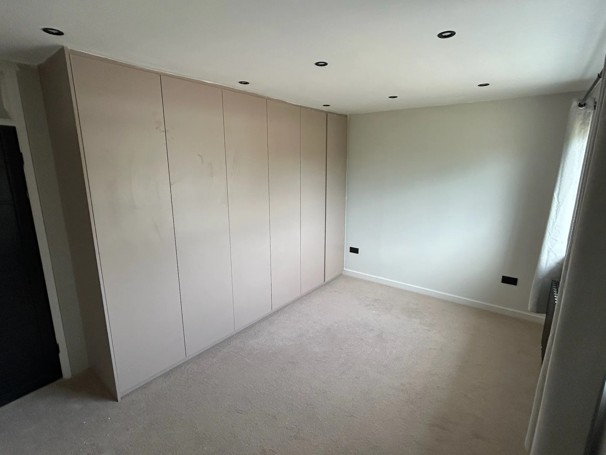 Newly plastered and decorated room