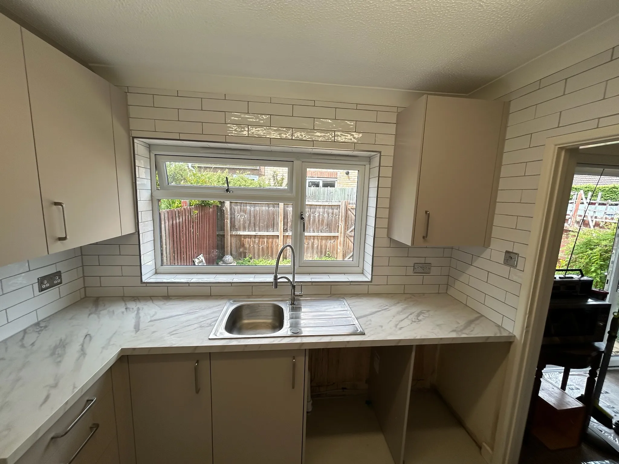 Tiled kitchen