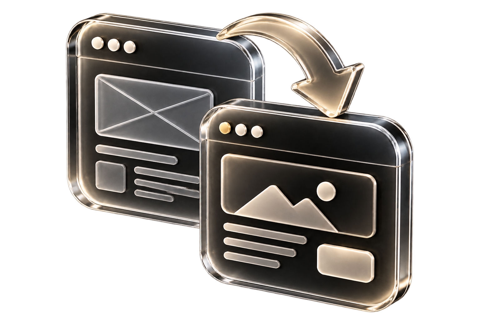 Website Redesigns 3D Icon