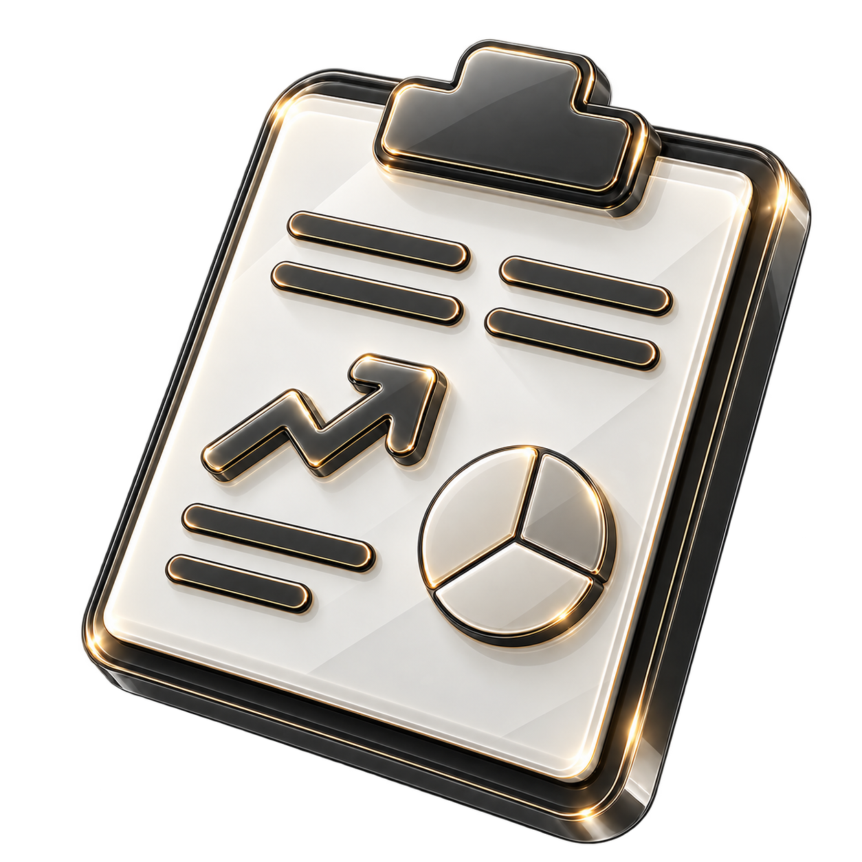 Reporting & Ongoing Refinement 3D Icon
