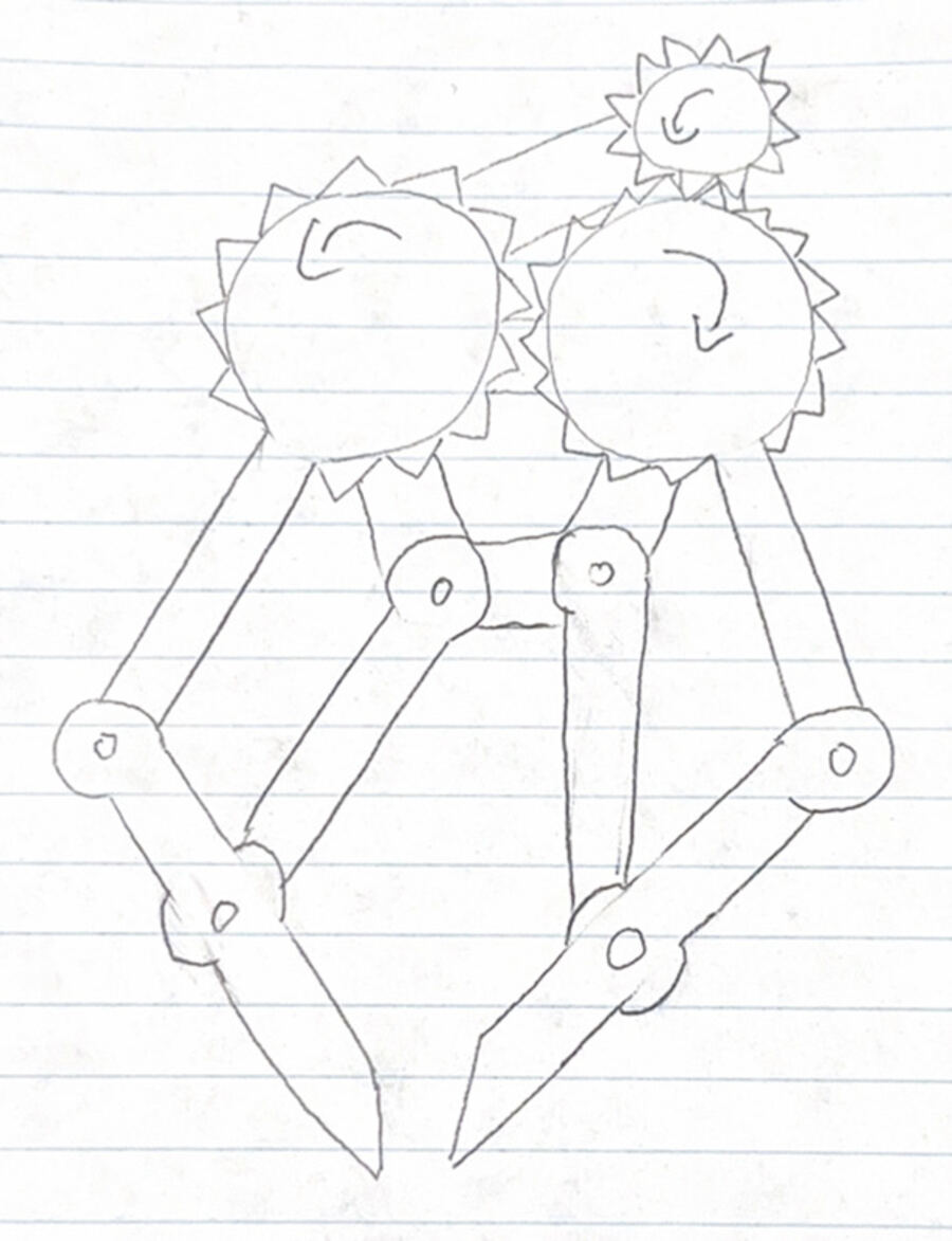 Concept sketches for the end-effector