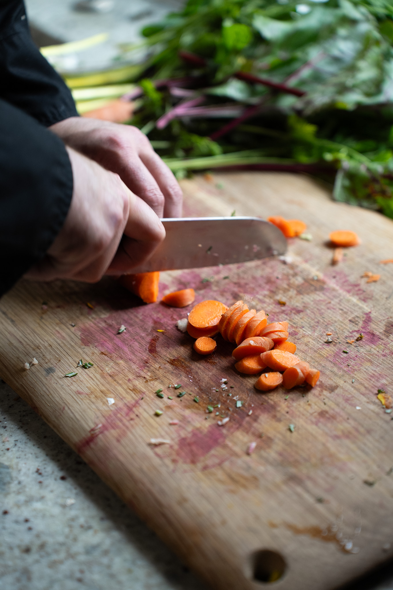 A Perfect Fit culinary team in a residential kitchen