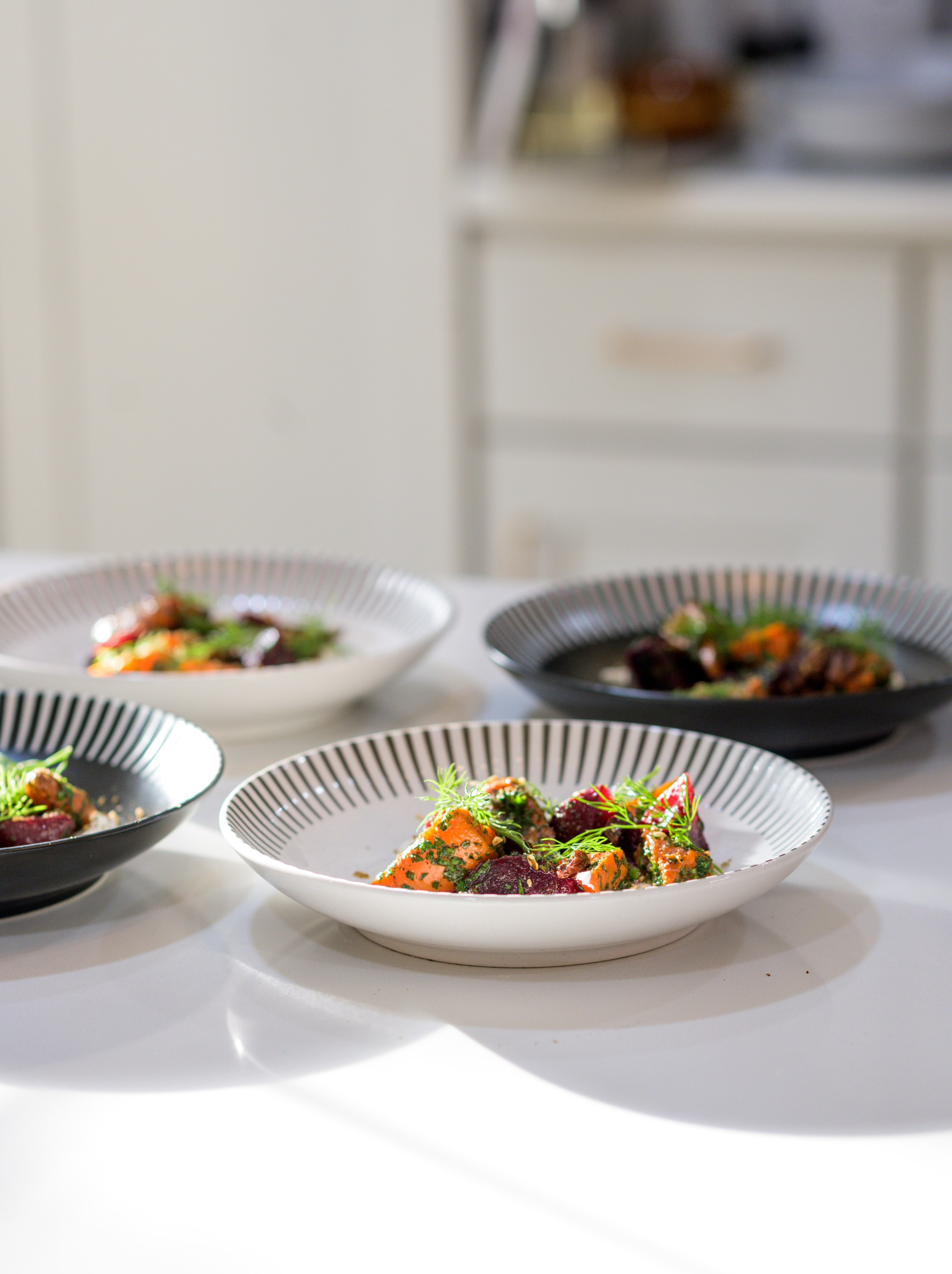 A Perfect Fit culinary team in a residential kitchen