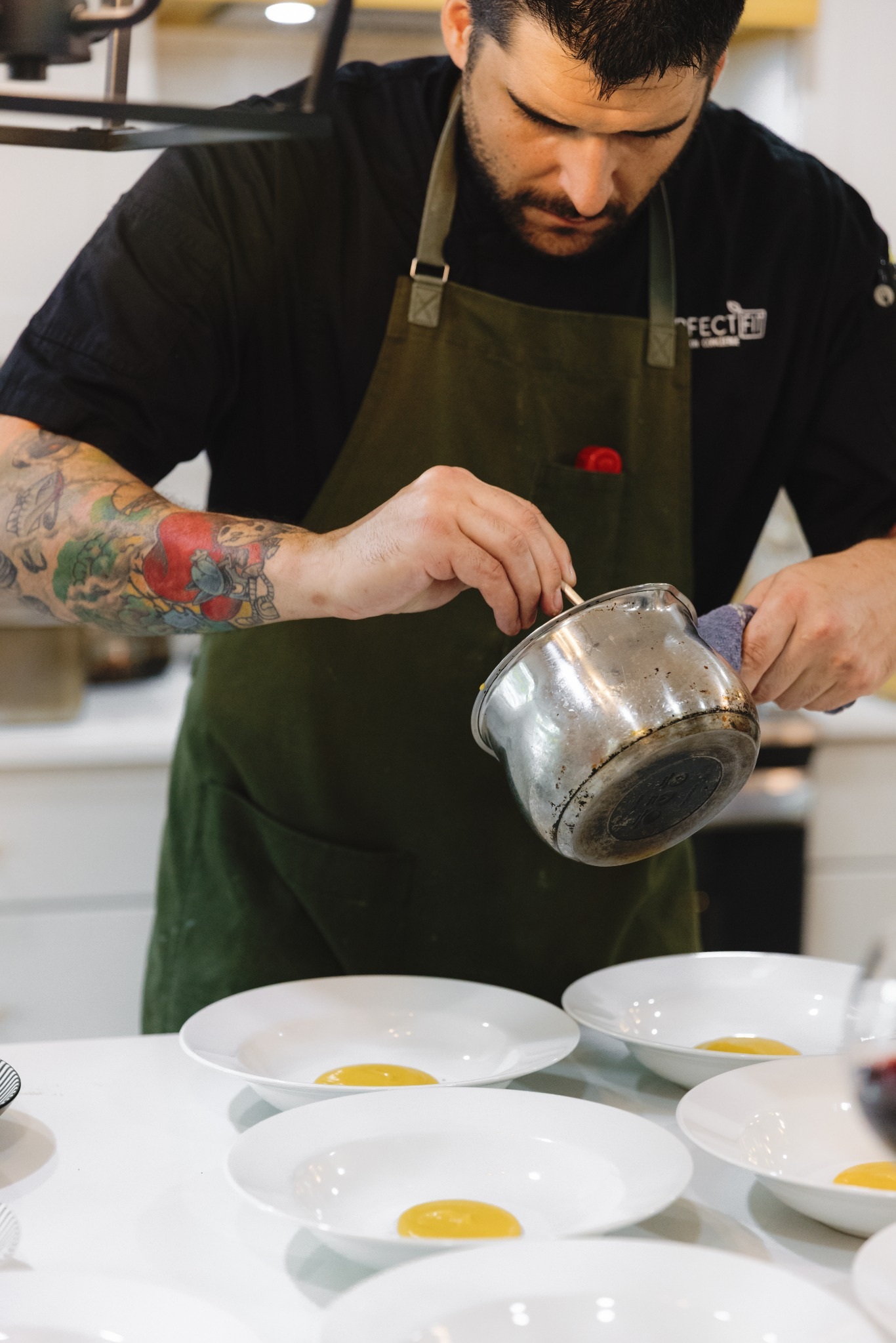 A Perfect Fit culinary team in a residential kitchen