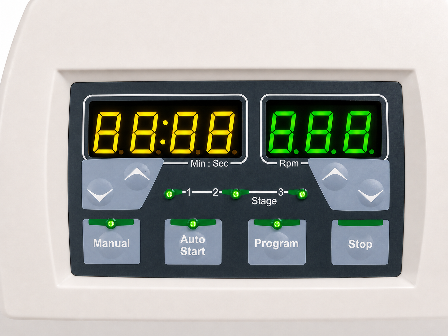 Platypus Jar Tester control panel detail