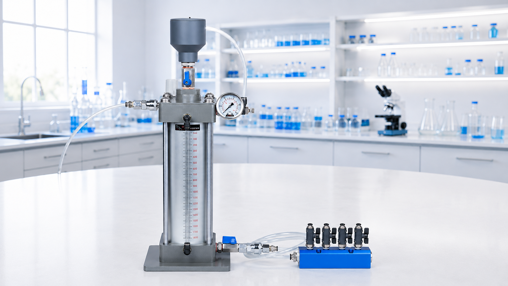 DAF Saturator with manifold in use
