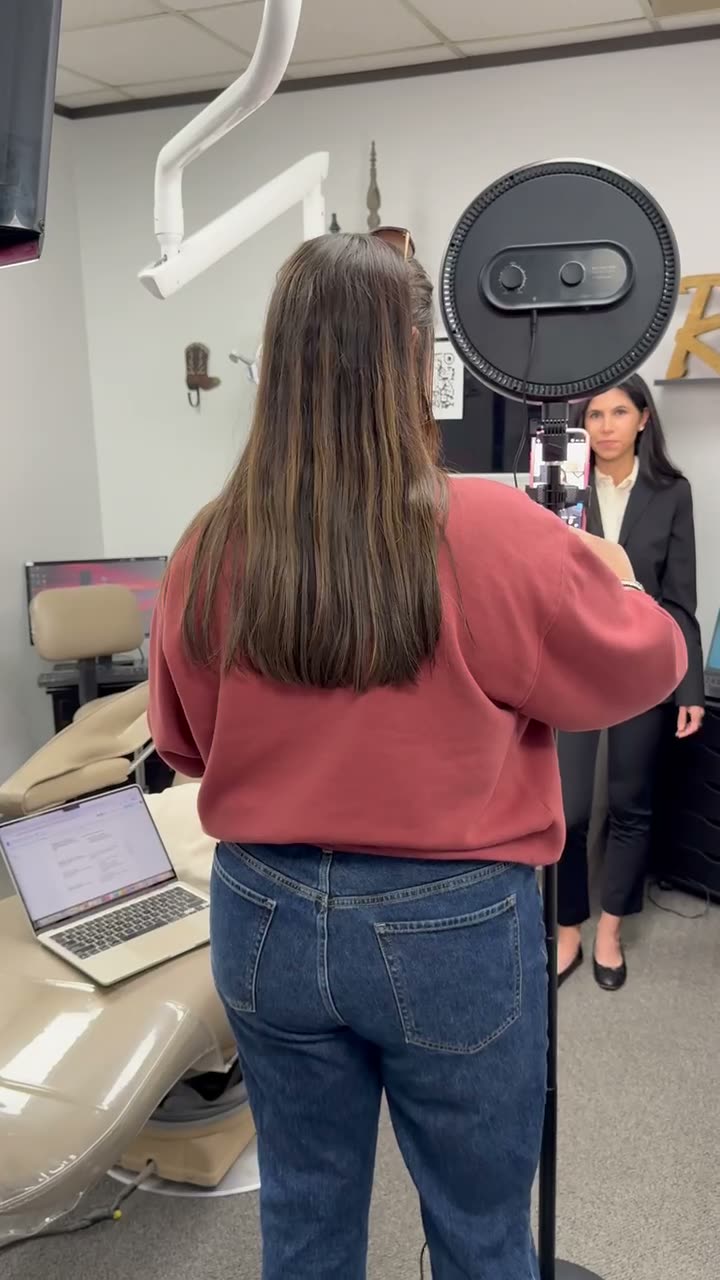 Content shoot on site at a dental office