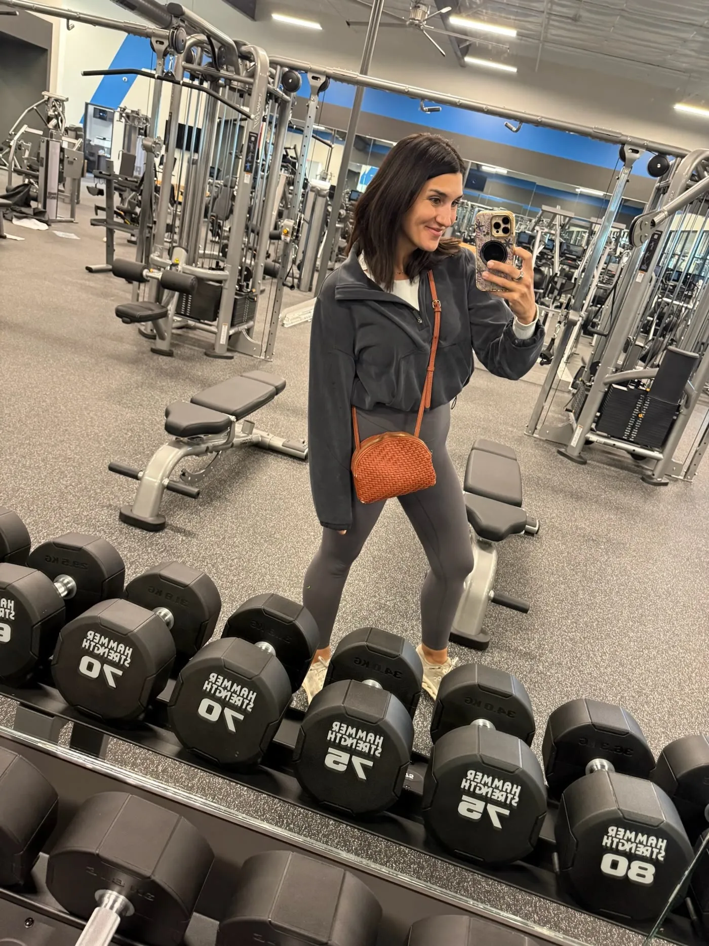 On the gym floor