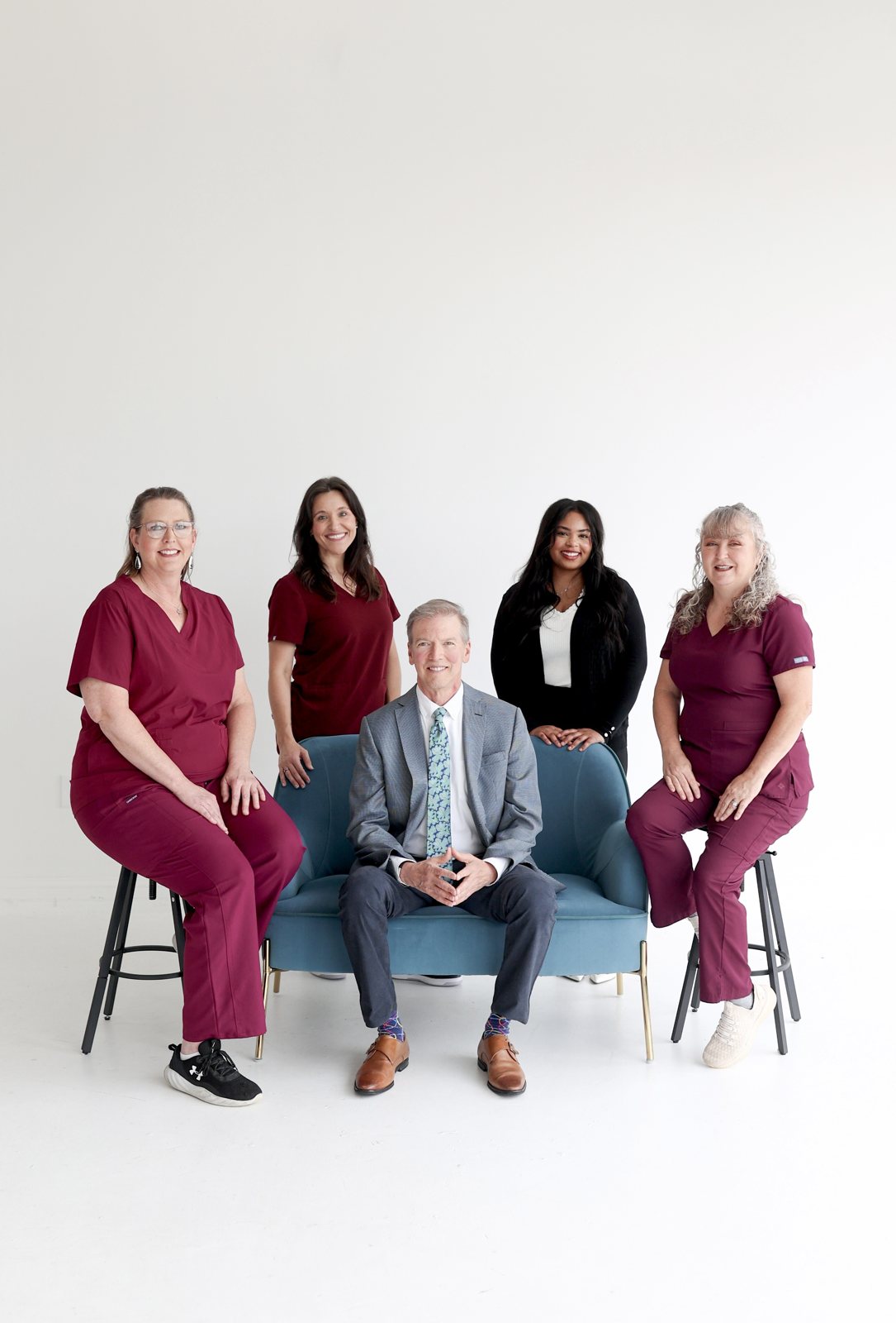 The team at a dental practice client