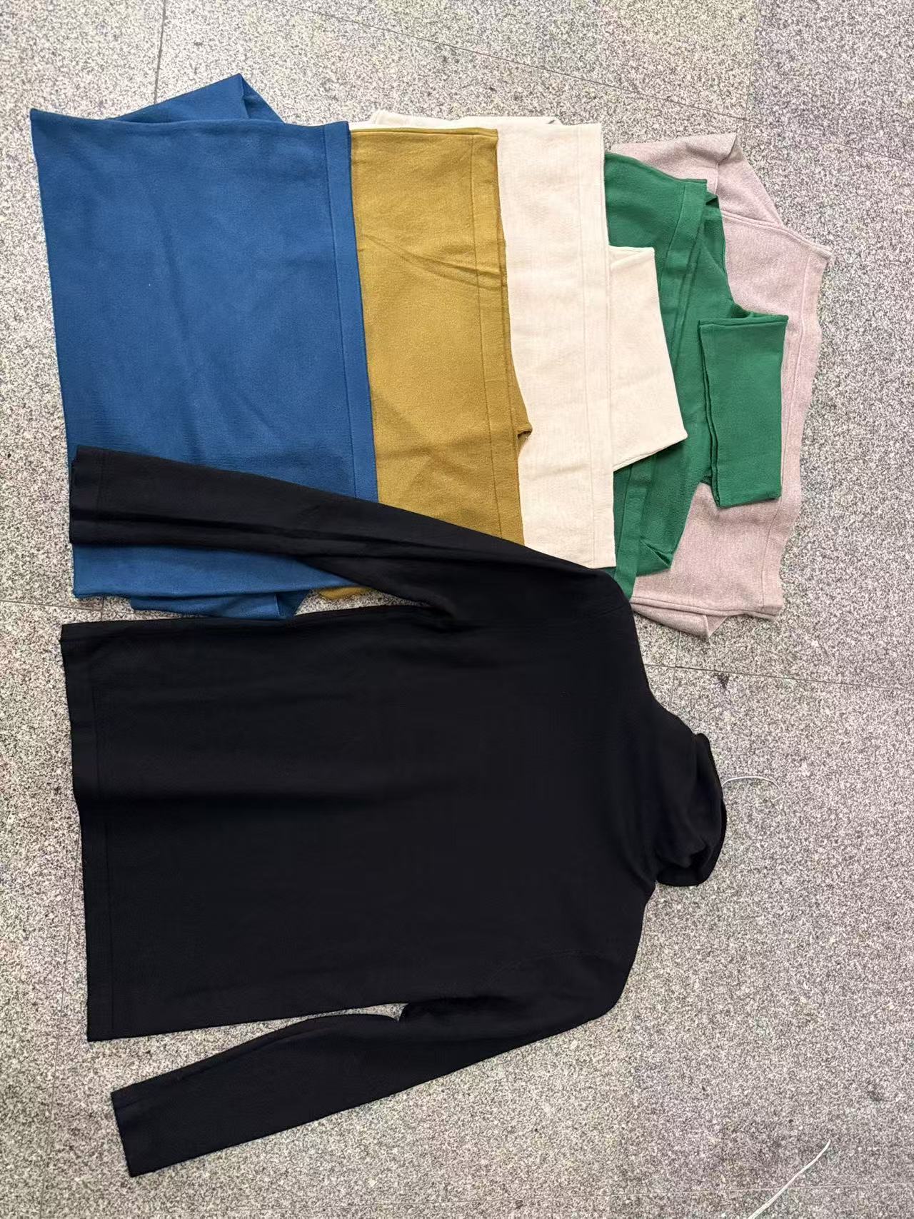 Multi color assortment flat lay men's turtleneck vest TF8985