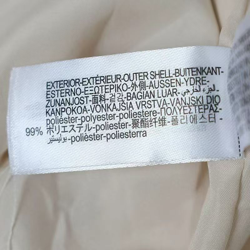 Care label close-up ladies faux fur jacket TF8803