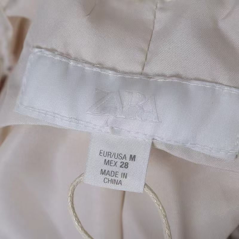Inner waistband detail ladies cream fuzzy jacket TF8803