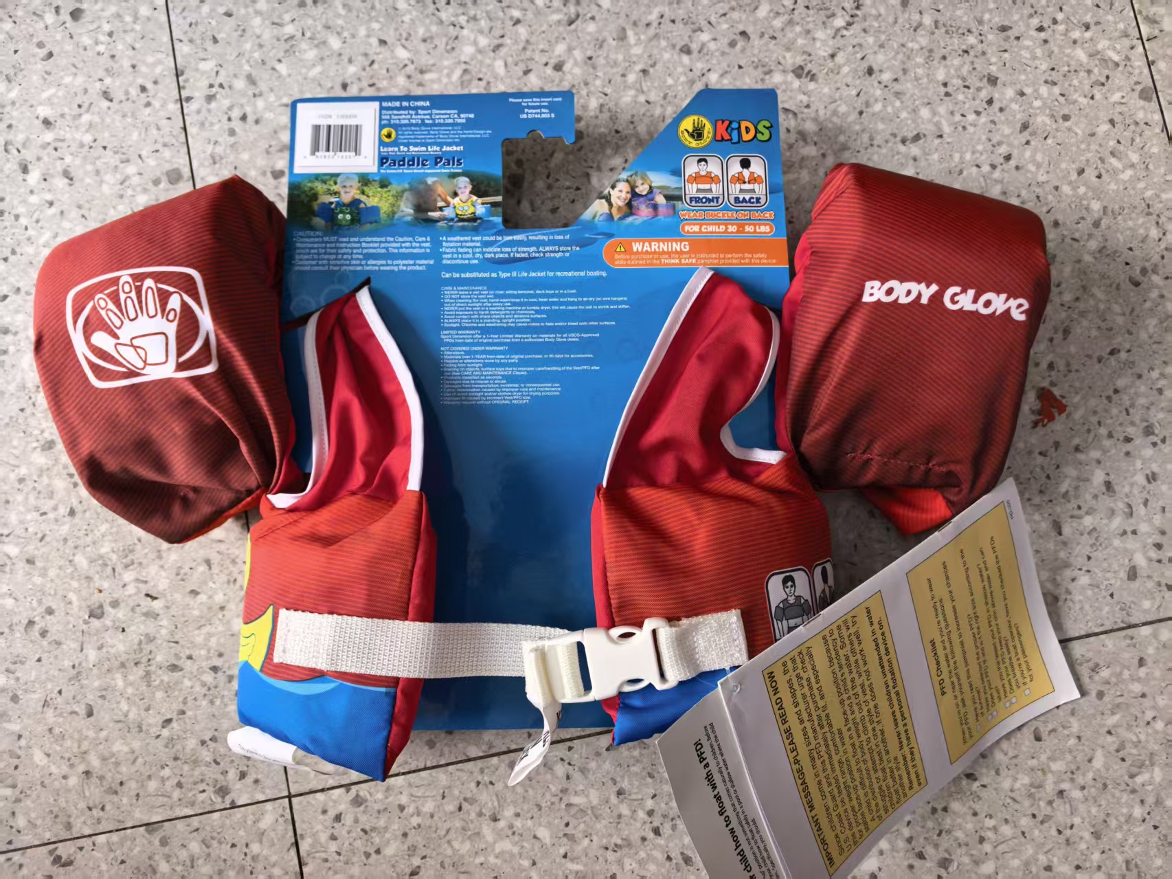 Kids life jacket in red and blue style TF8737 wholesale ready stock
