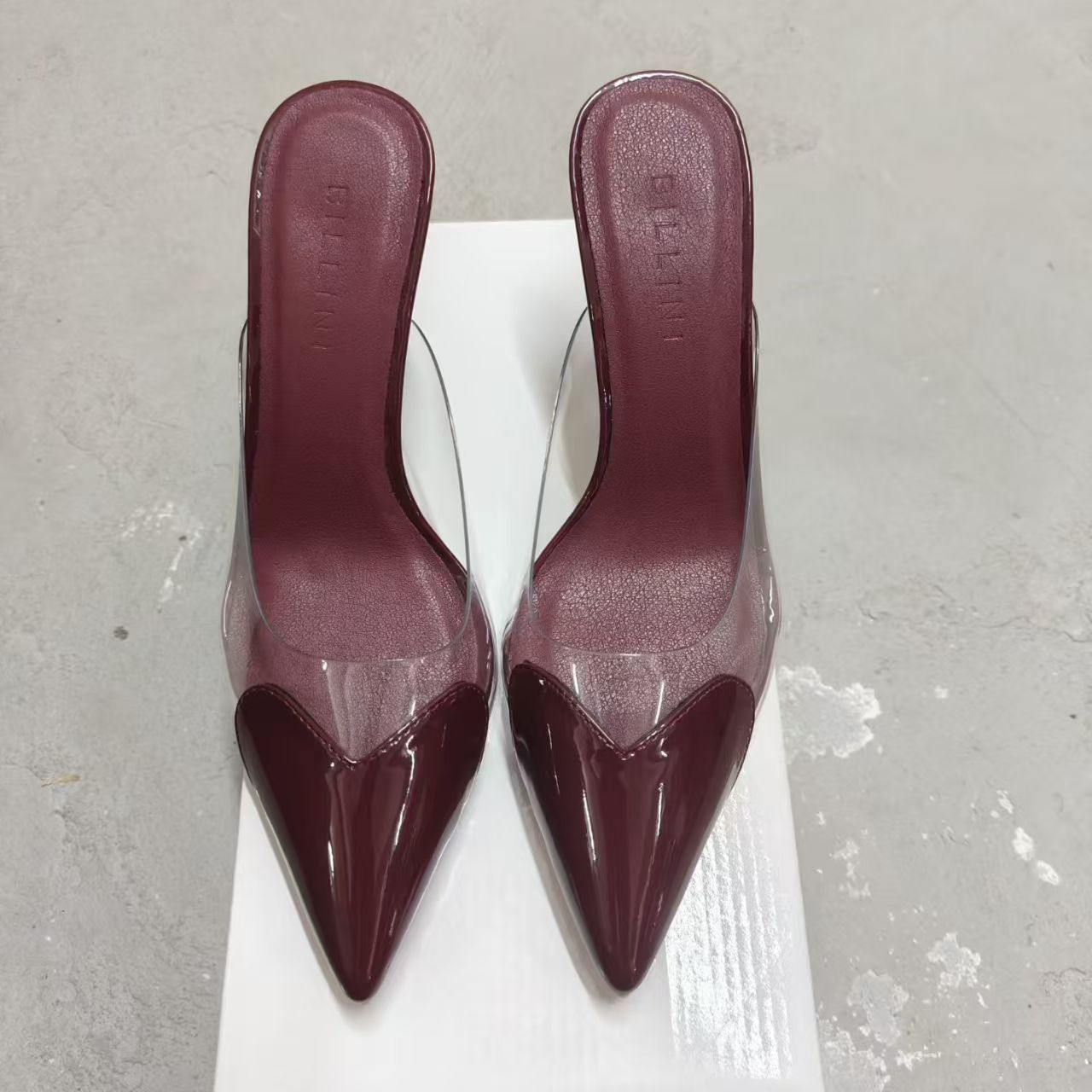 Ladies wine red high heel sandals style TF8979 wholesale ready stock