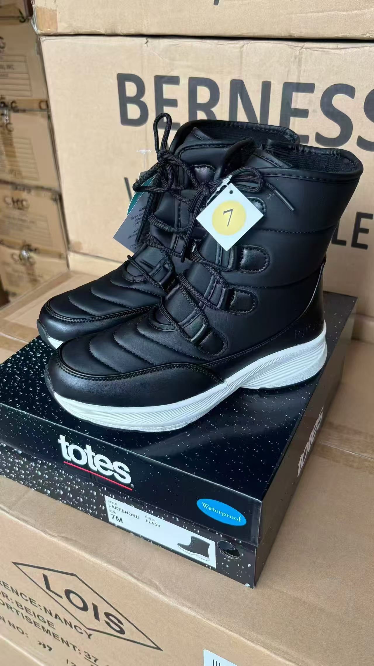 Ladies black leather boots style TF8953 wholesale ready stock