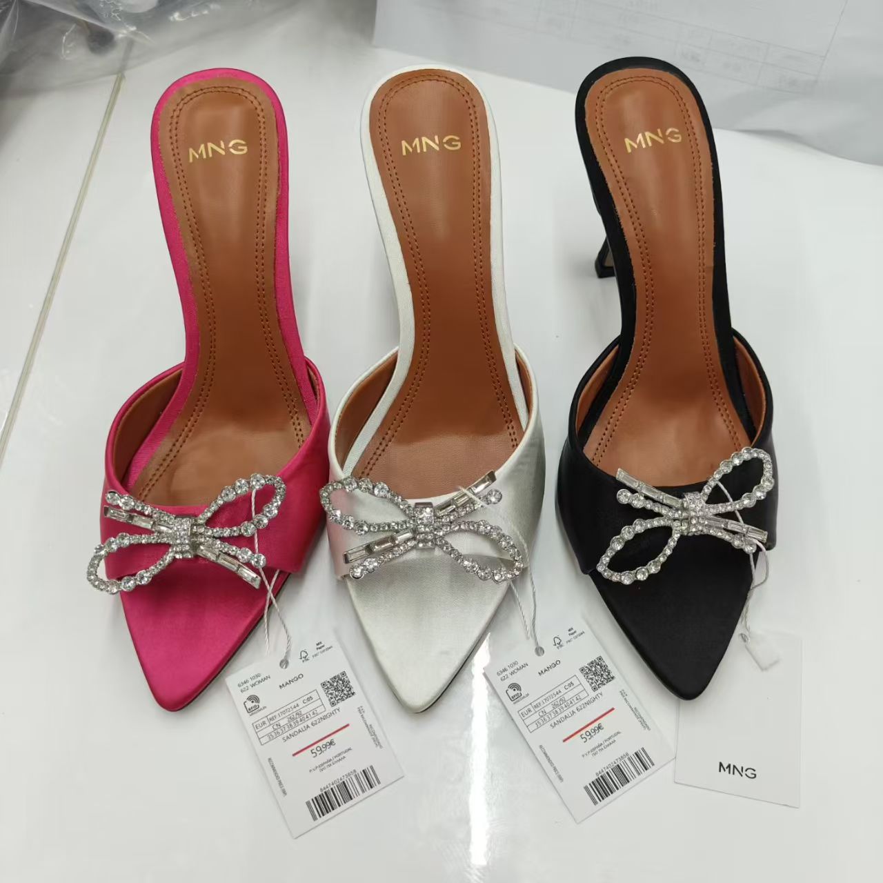 Ladies sandals in pink, black, and white style TF8949 wholesale ready stock