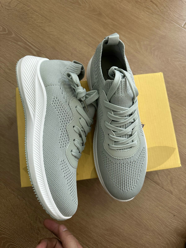 Side view of ladies mint green casual shoes TF8939 bulk wholesale