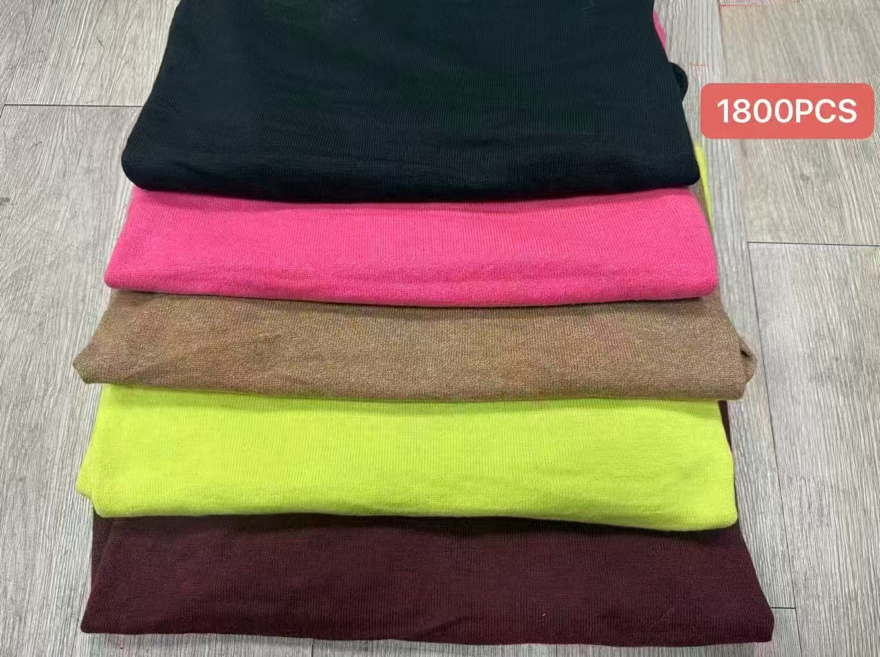 Multi color stack flat lay ladies recycled polyester sweater TF8819