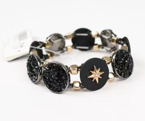 Side view of women's black bracelet style TR6301