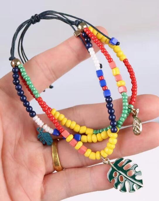 Ladies colorful beaded bracelet style TR6303 wholesale ready stock