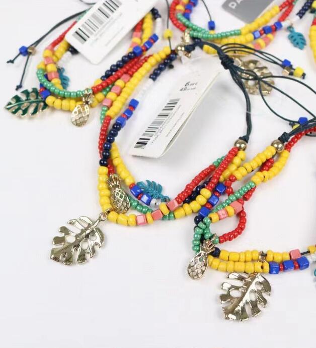 Pair of ladies colorful charm bracelets style TR6303 bulk wholesale