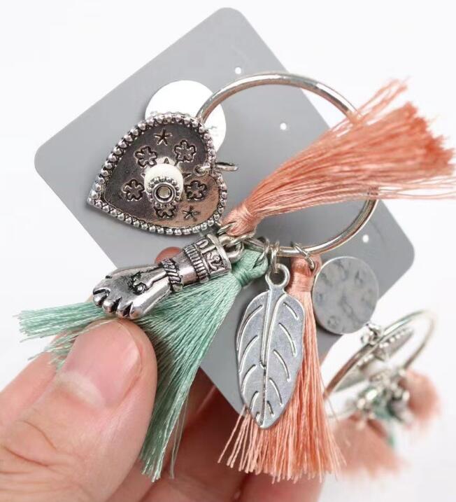 Ladies dangle drop earrings style TR6304 bulk wholesale