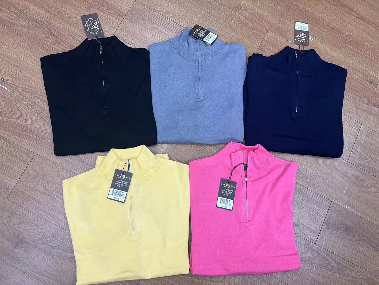 Men's Quarter-Zip Sweater TF7822 – Wholesale Ready Stock