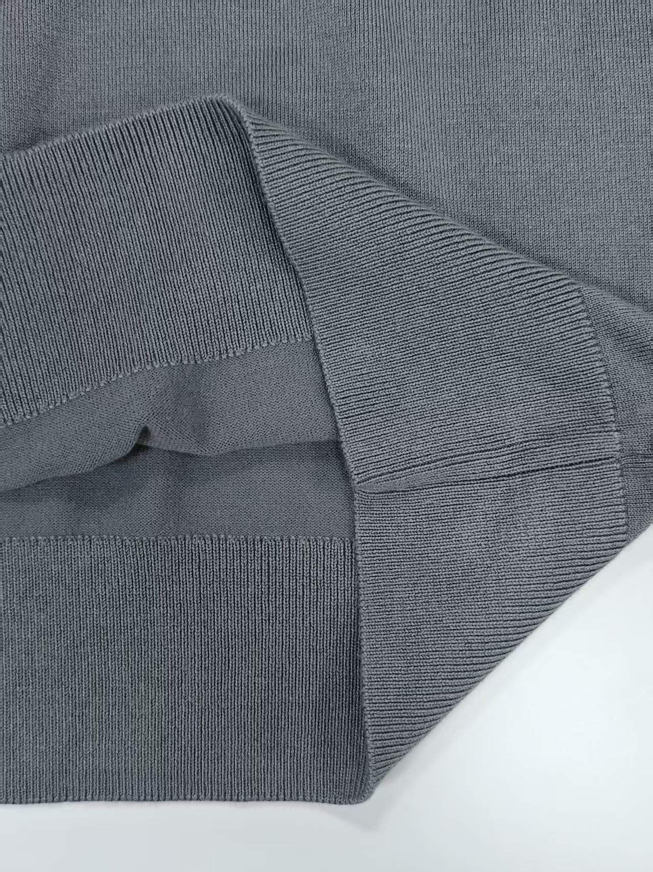 Full view of men's quarter-zip pullover sweater style TF7822