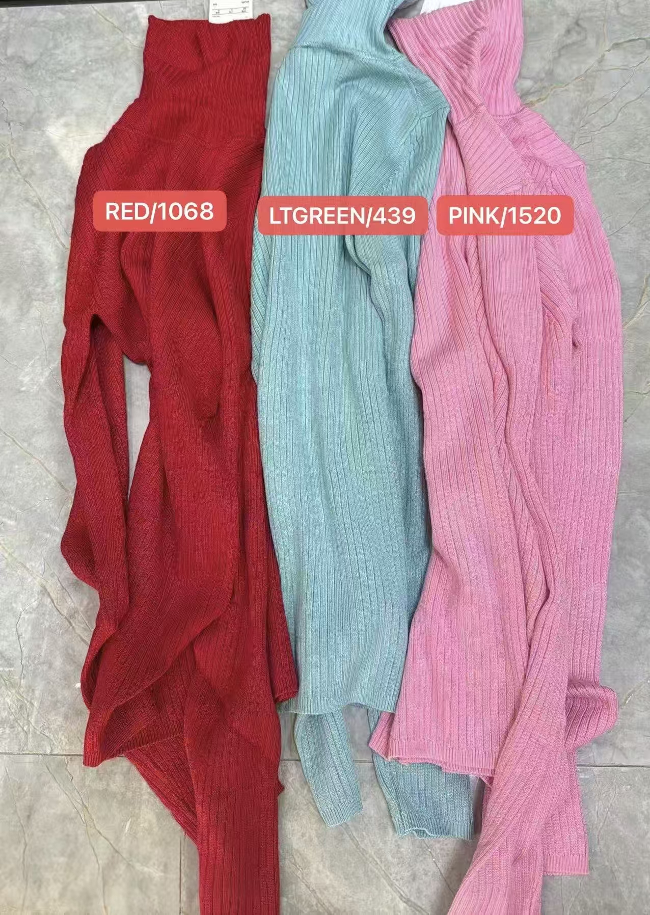 Multiple color options for ladies' turtleneck sweater style TF8828
