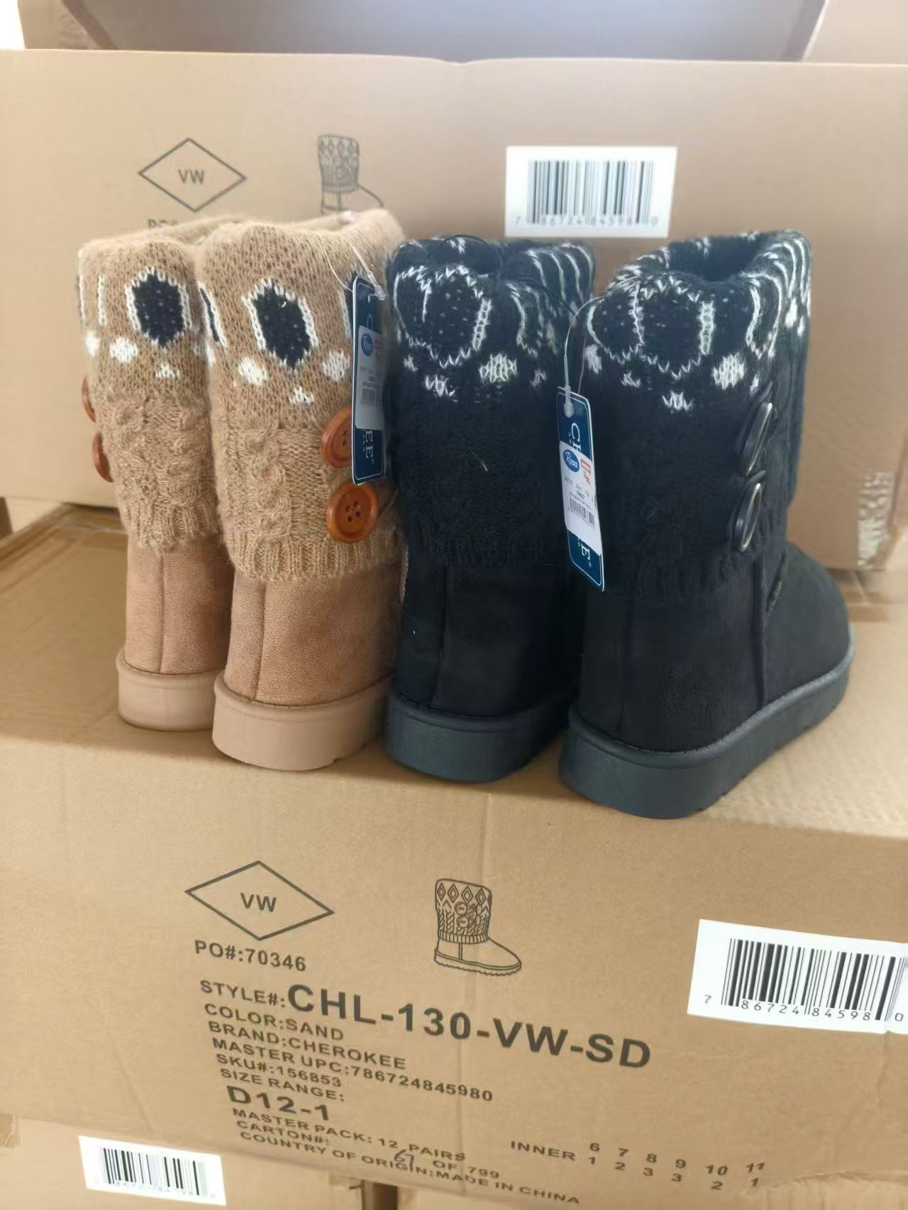 Bulk ready stock display of women's shoes and boots wholesale