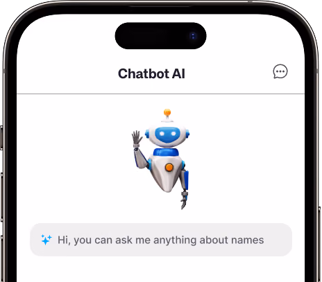 iPhone displaying AI dashboard