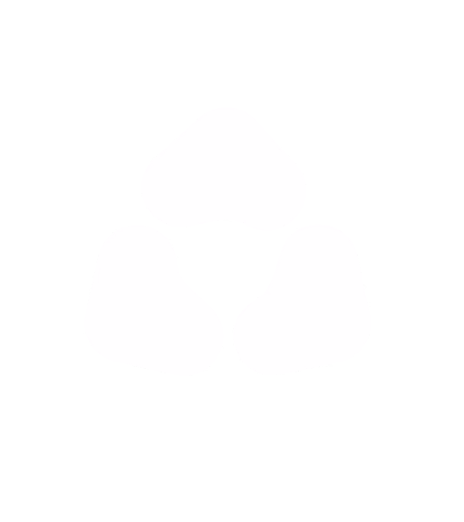 White recycling symbol consisting of three curved arrows forming a triangle on a black background.