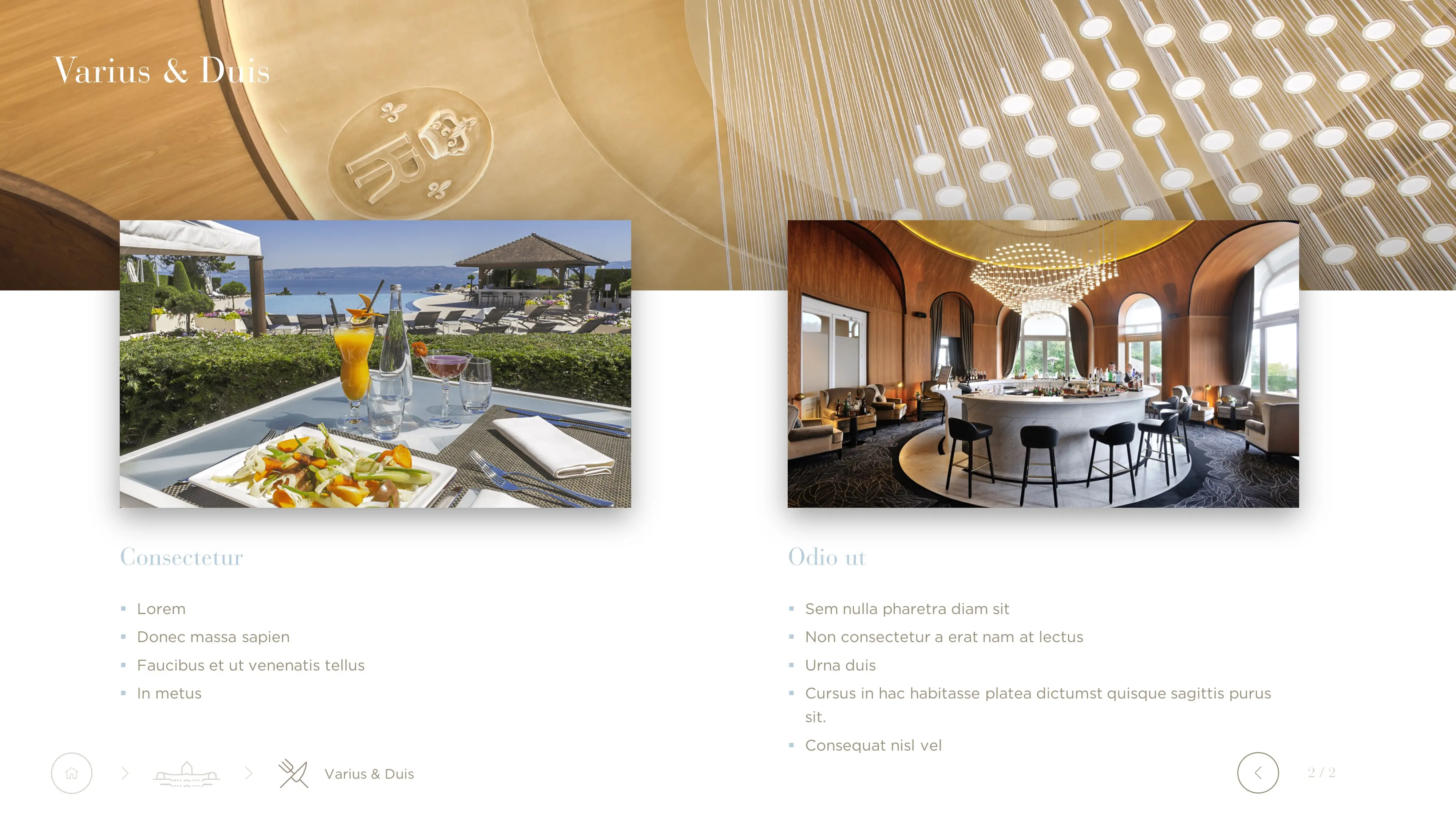 Présentation Powerpoint pour Evian Resort by mprez