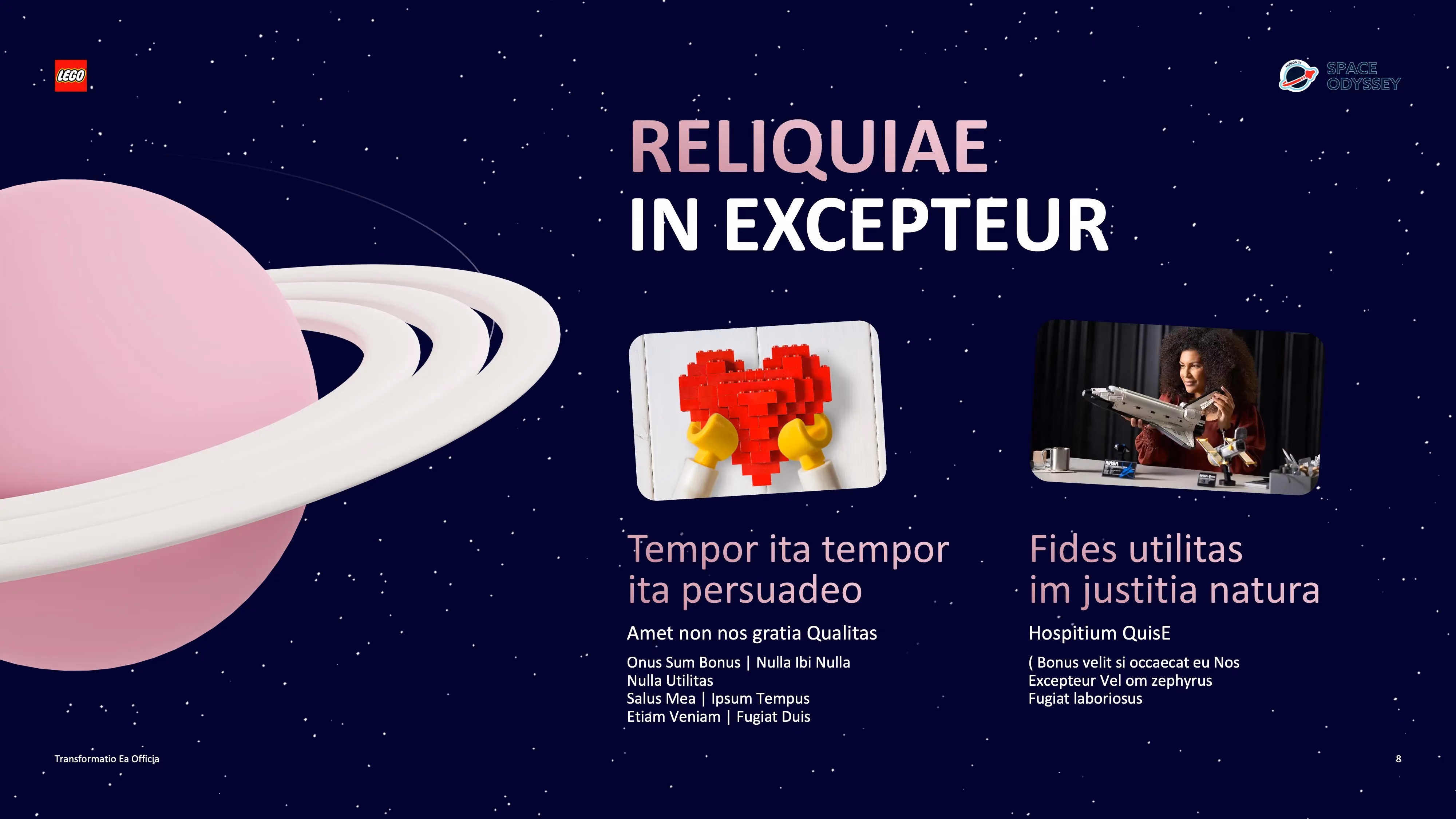 présentation imagée et originale Lego