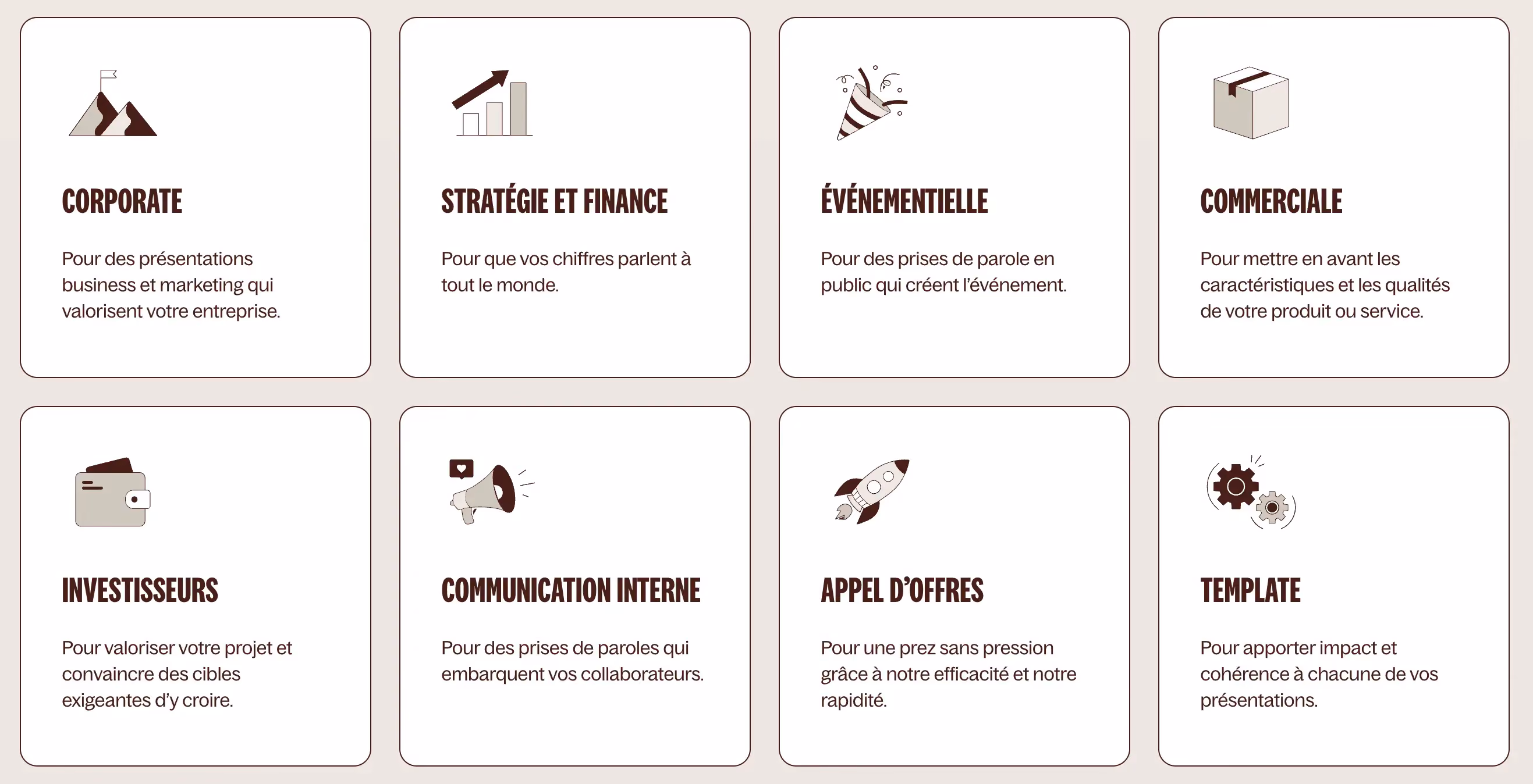 Usages agence powerpoint entreprise