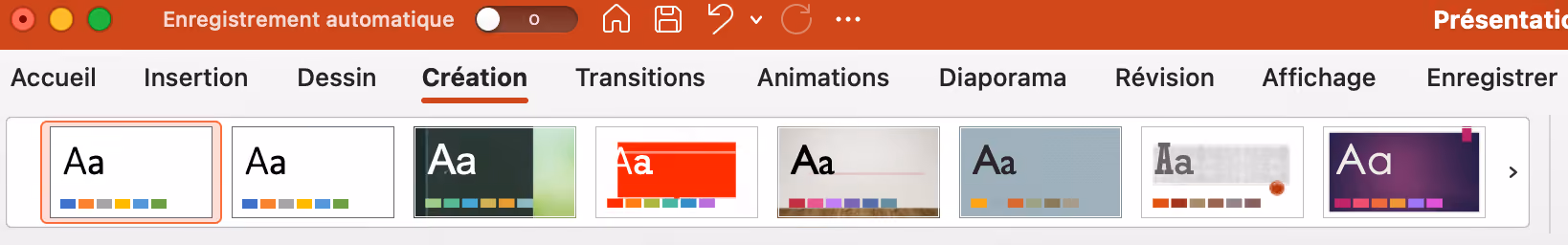 Création de template sur PowerPoint