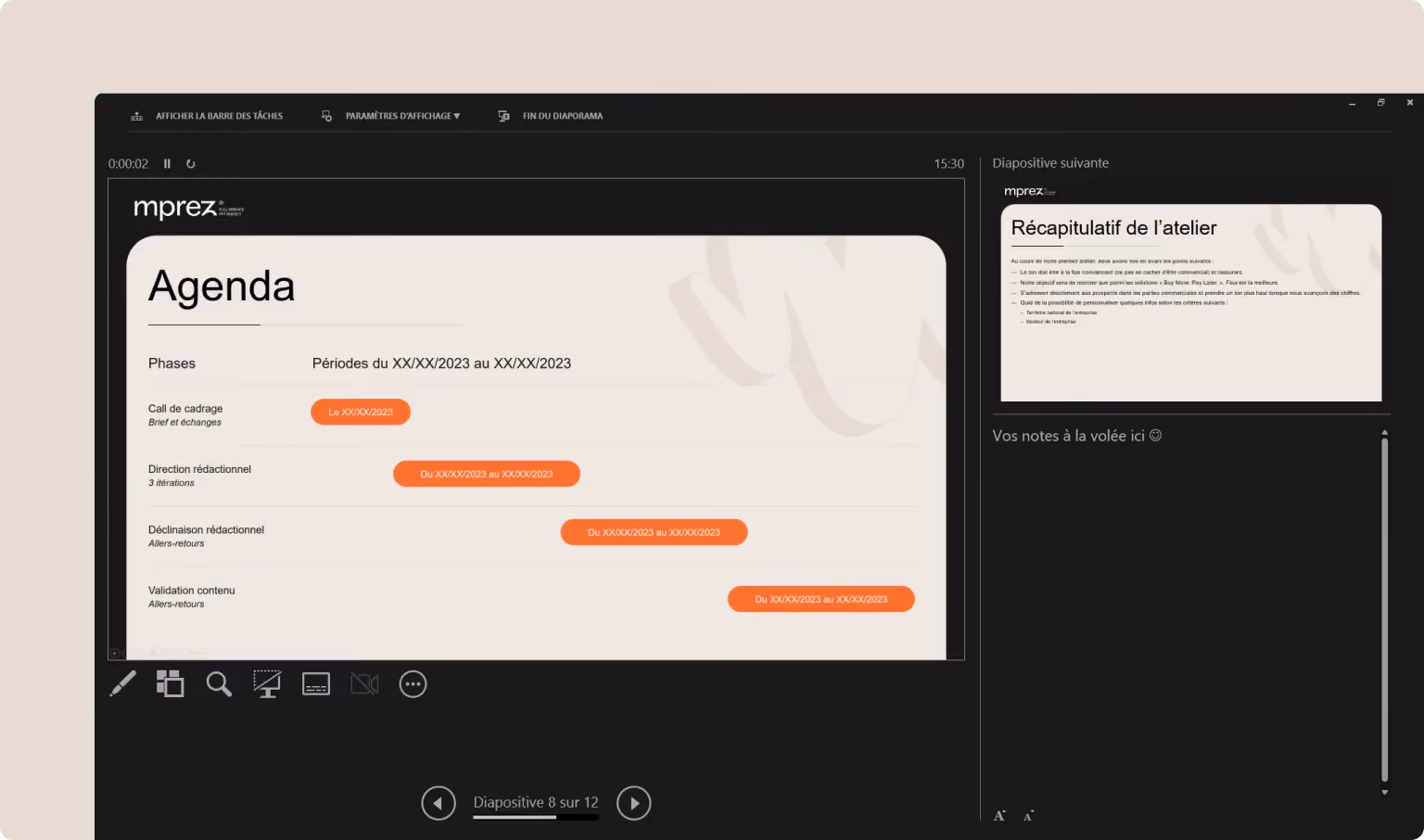 mode présentateur pour présentation powerpoint impactante