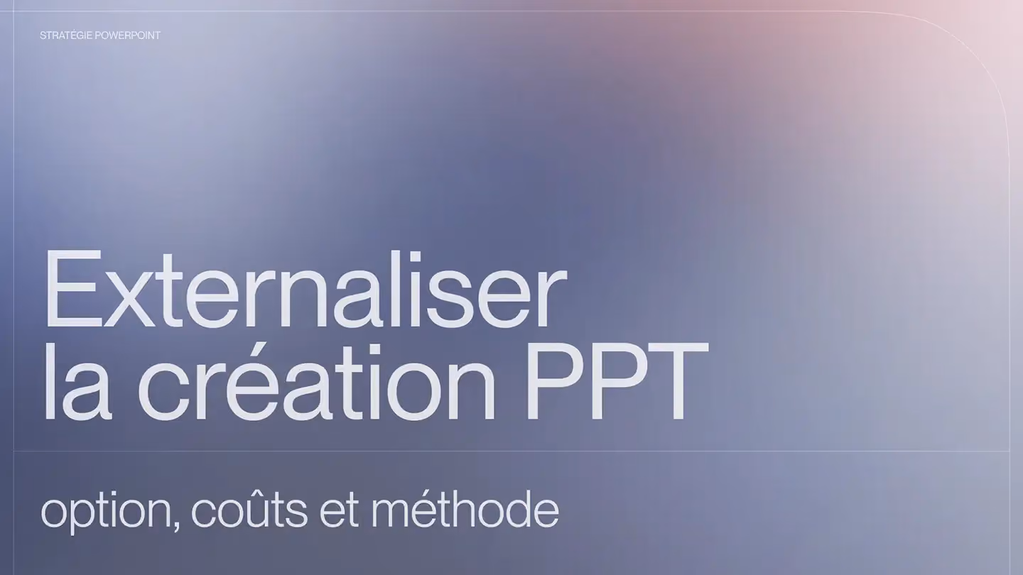 Externaliser la création PowerPoint : options, coûts et méthode