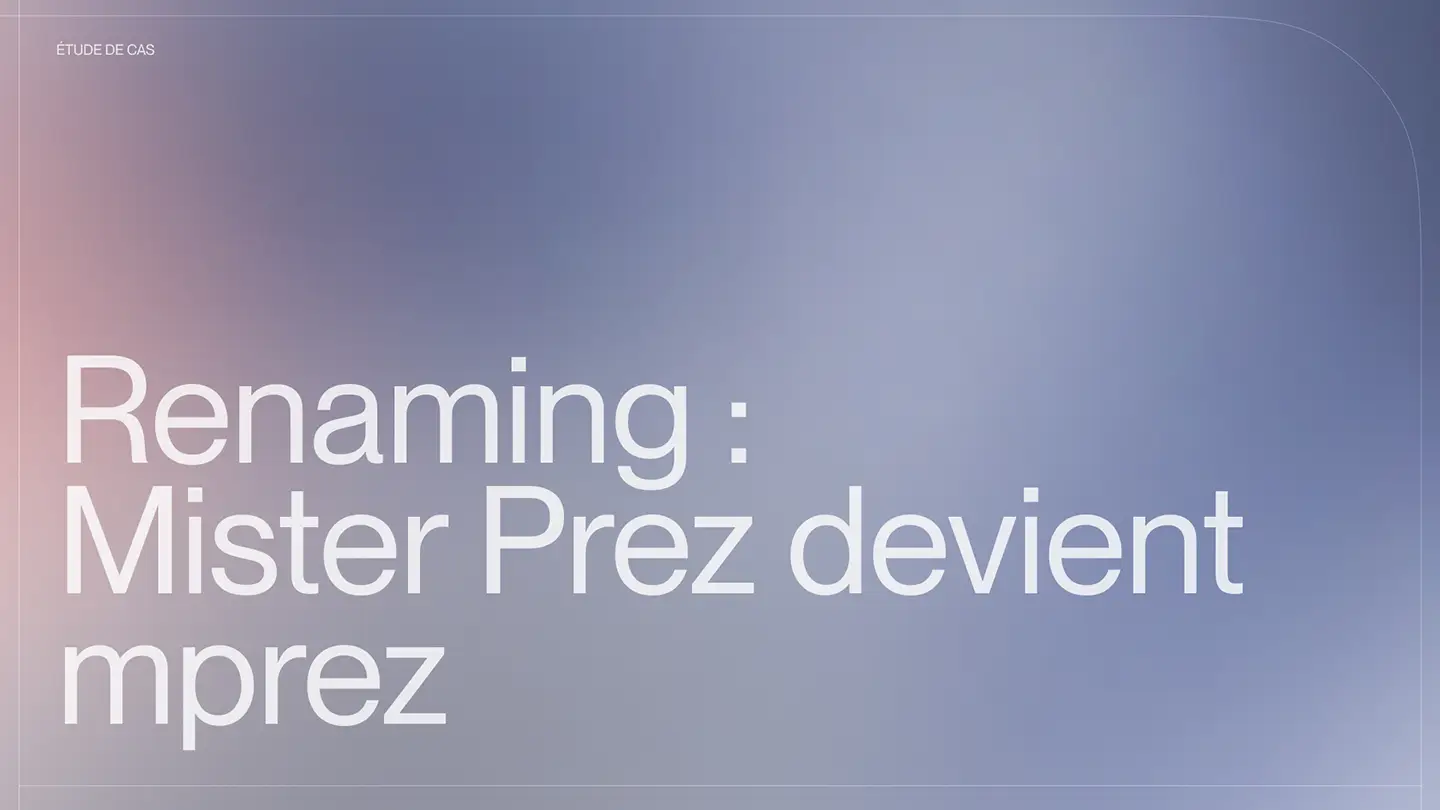 Renaming : Mister Prez devient M PREZ