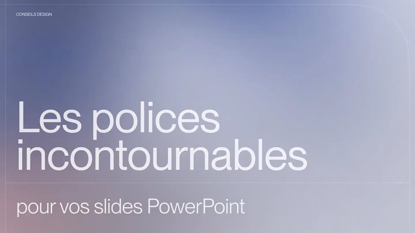Les polices gratuites incontournables pour vos slides PowerPoint